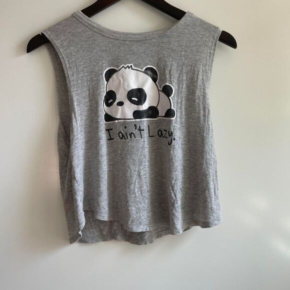 Panda‎ Pajama Tank Top Size S - Picture 5 of 5